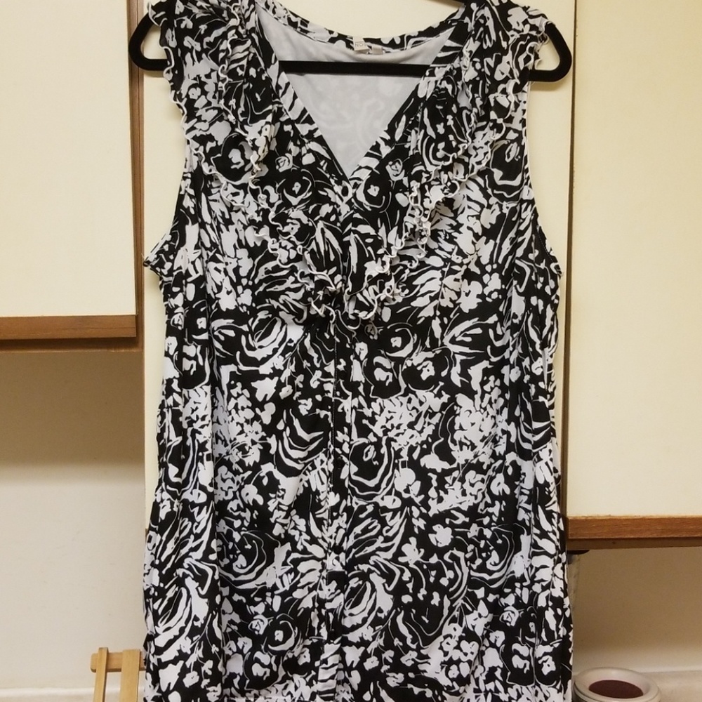 Sleeveless blouse...